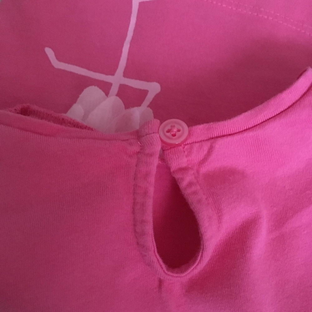 2pc JANIE AND JACK pink flamingo short set 3-6m - Picture 8 of 8
